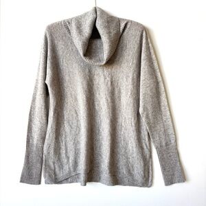 Lusso Cashmere grey cowl neck sweater